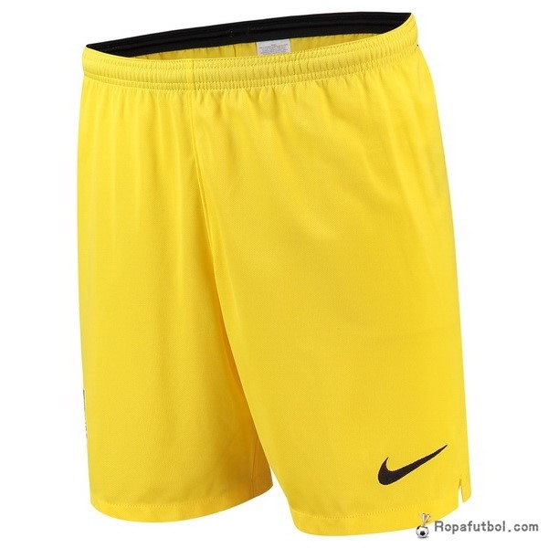 Pantalones Inglaterra Replica Primera Ropa Portero 2018 Amarillo